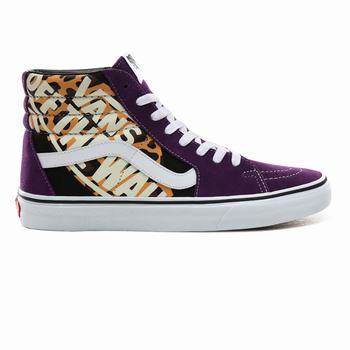 Vans OTW Quarter Sk8-Hi - Miesten Korkeavartiset tennarit - Leopardi/Violetit Indigo/Valkoinen